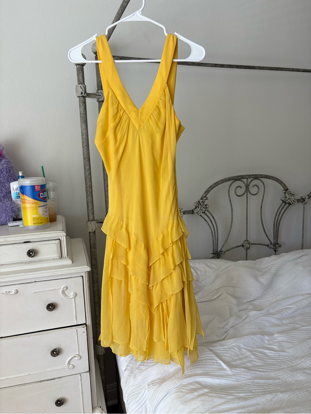 Sue Wong silk yellow fairy dress